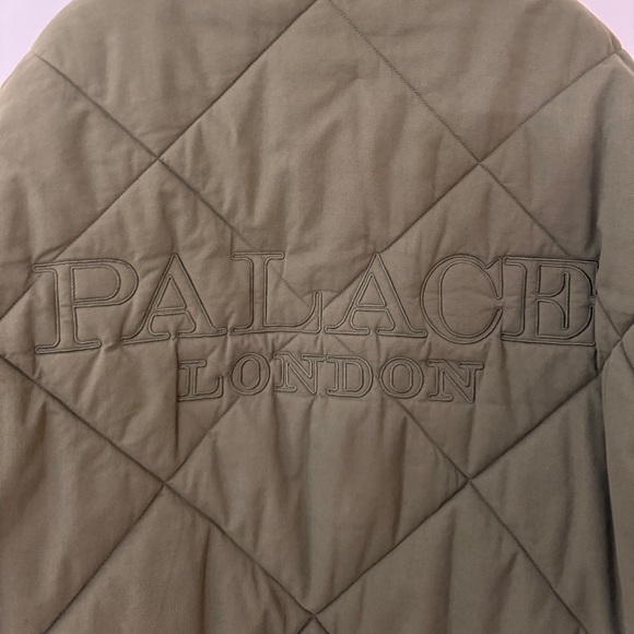 PALACE LONDON D Quilt Bomber Jacket Khaki Large - Picture 6 of 8